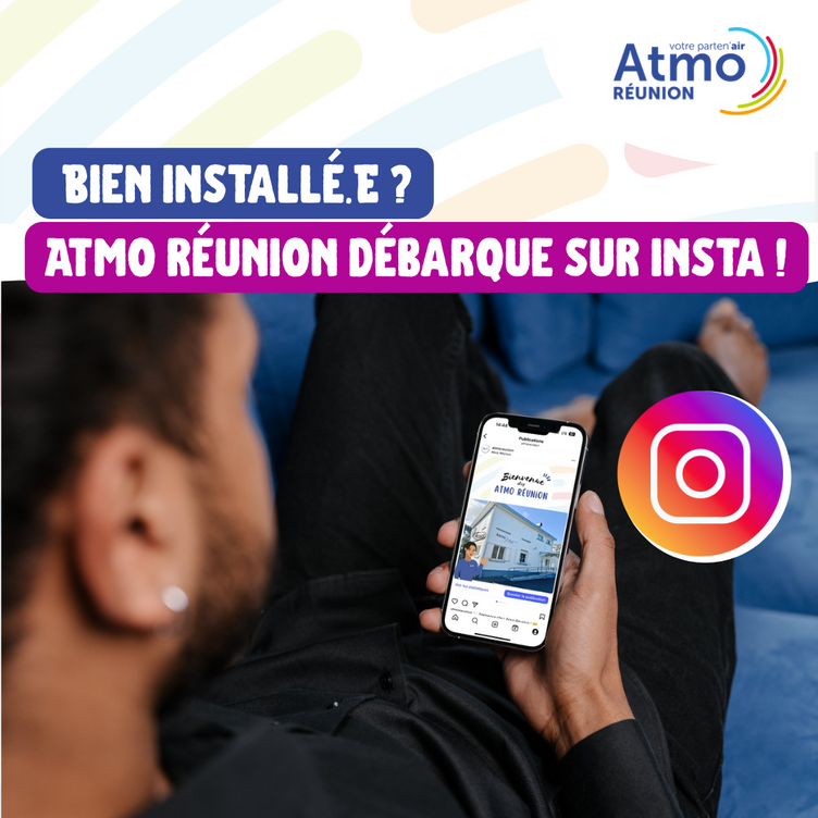 Suivez Atmo Réunion sur Instagram