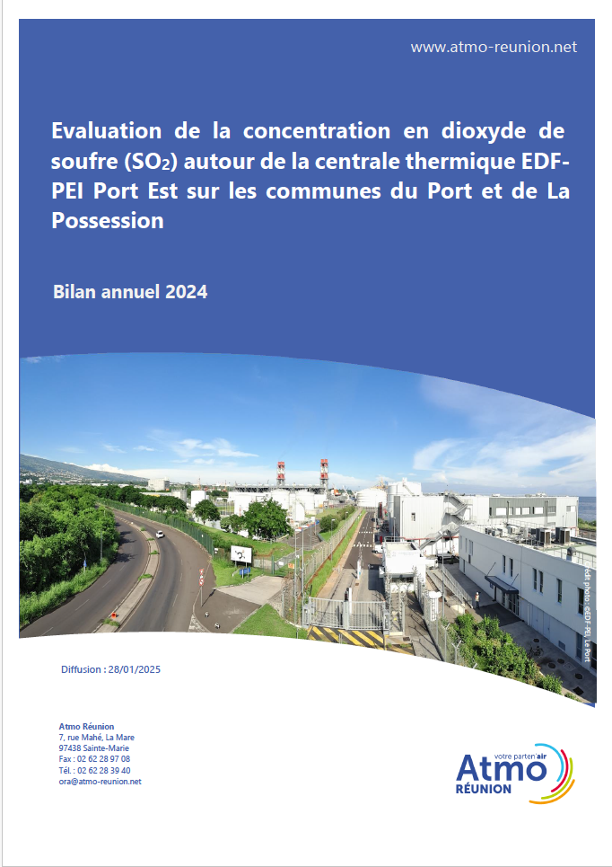Page de couverture du rapport d'étude